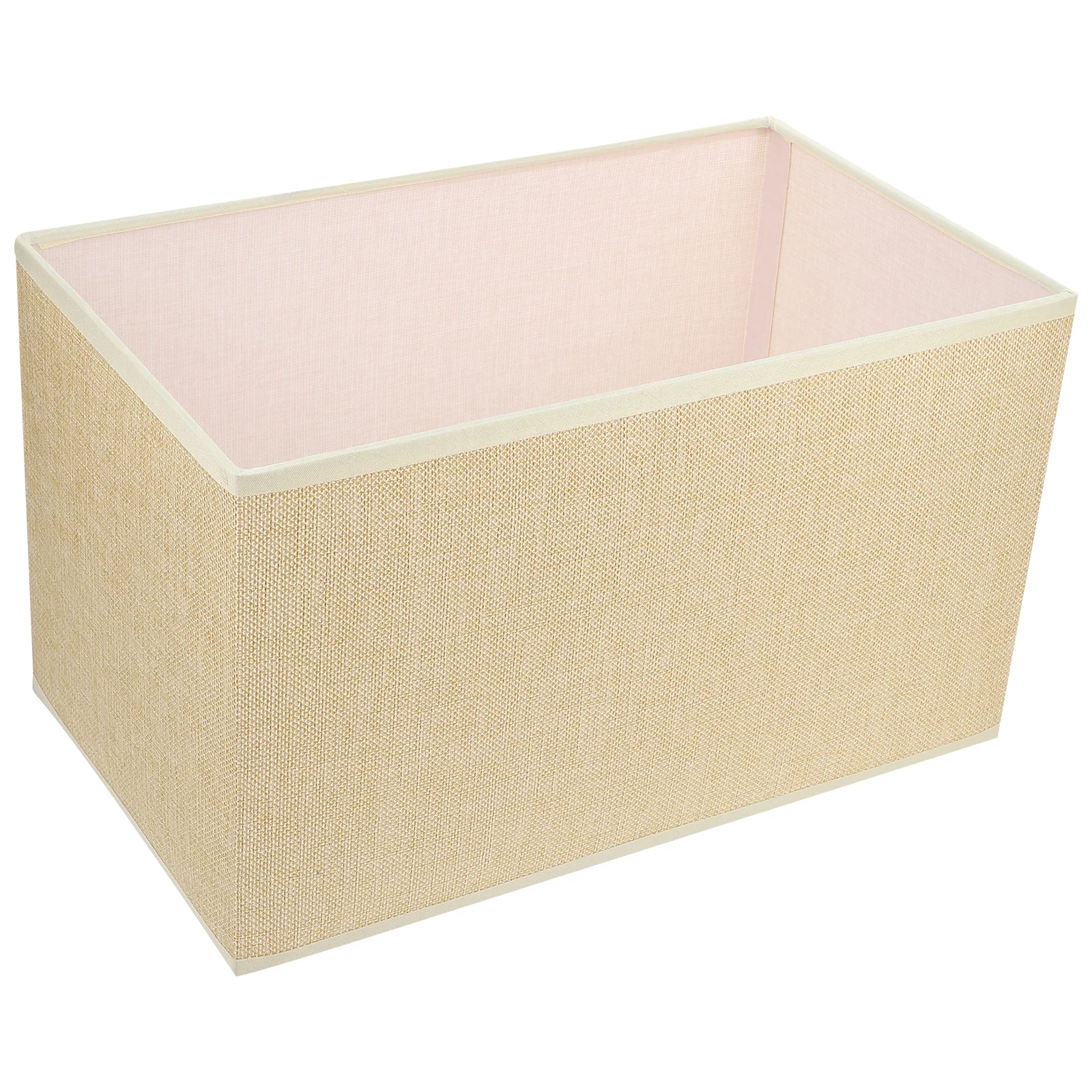 

Linen Fabric Table Lamp Shade Rectangular Cloth Light Cover Dustproof Decorative Protector For Home Bedroom Study