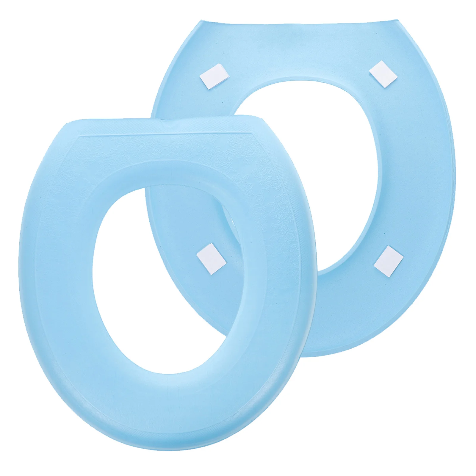 

2 шт. теплые чехлы на сиденья для унитаза, сверхмощные многоразовые мягкие подушки для крышки унитаза для комфорта гигиены в домашнем отеле