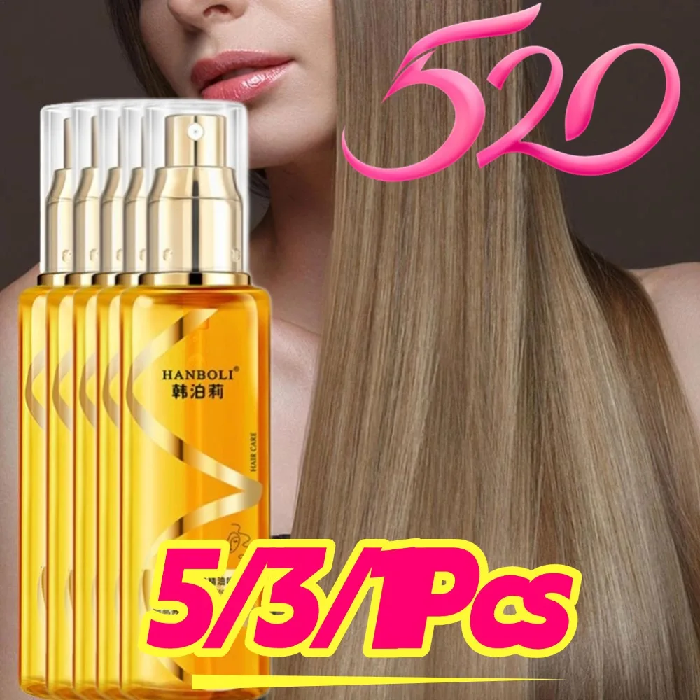 

5/3/1Pcs Haircare Essential Oil Spray For Women Repair Dry Anti-frizz Smooth And Long-lasting Hair Care For Fragrant Fluffy Hair