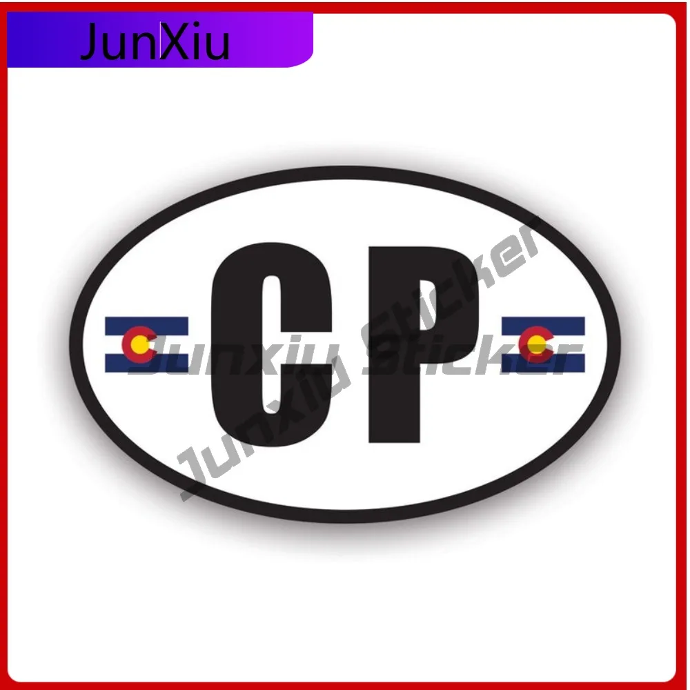 

Colorado Flag Oval Weather Resistant Sun Resistant Sport For Laptop Car Window Motorcycle Easy Apply Self Adhesive Decal