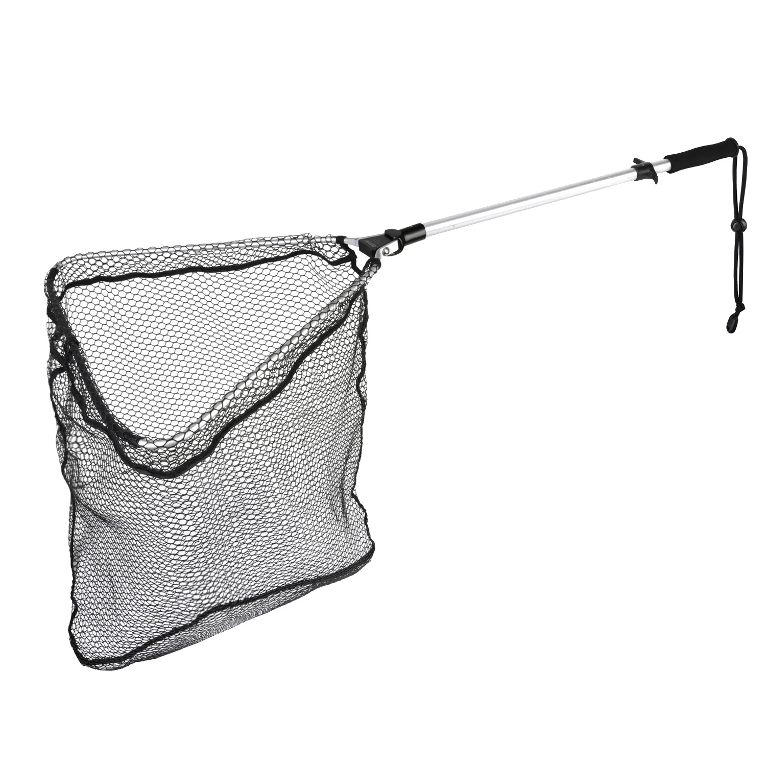 

Складной подсачек для рыбалки Goture - прочный алюминиевый сплав, встроенная ложка для взвешивания, удобная рукоятка из ЭВА, безопасная ловля и возвращение рыбы в воду