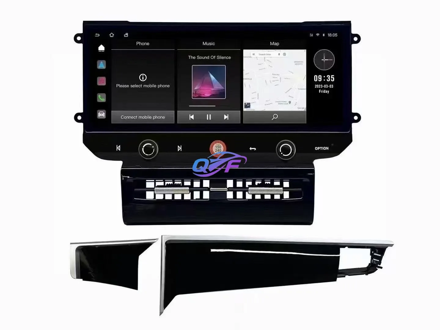 Upgraded Version of Carplay for the Large Screen Navigation Android Car Infotainment System of for Porsche Cayenne Models 03-10