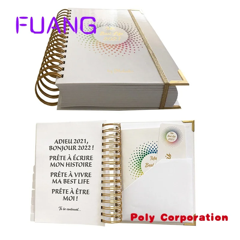 Custom  A5 2023 notebook custom printed spiral notebook printing service