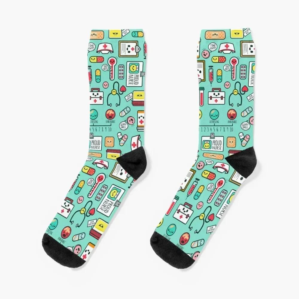 

Proud To Be a Nurse /Mint Socks Wholesale christmas gifts Run winter Socks Men's Women's