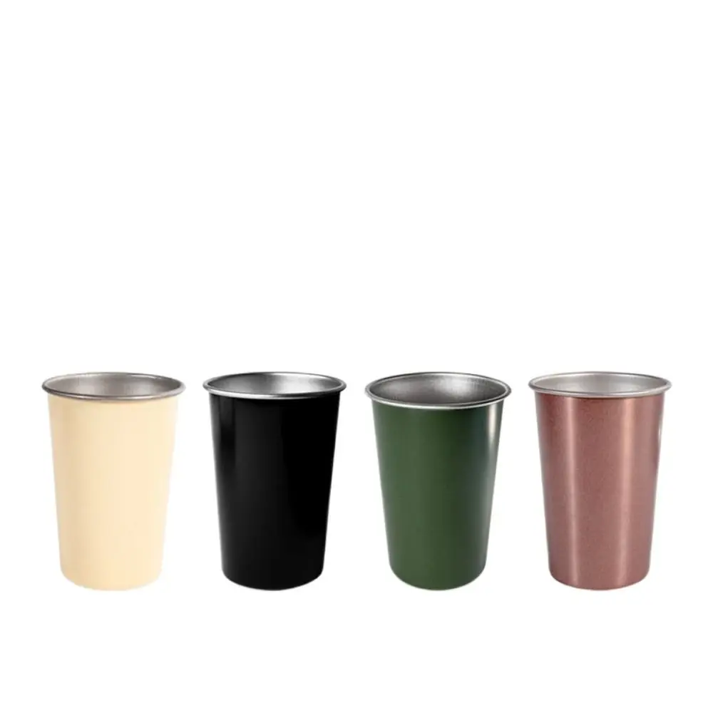 Stainless Steel 304 Camping Cups Anti-corrosion Wear-resistant Hiking Gear Stackable Cup Wine Cup Coffee Cup Water Tea Mug