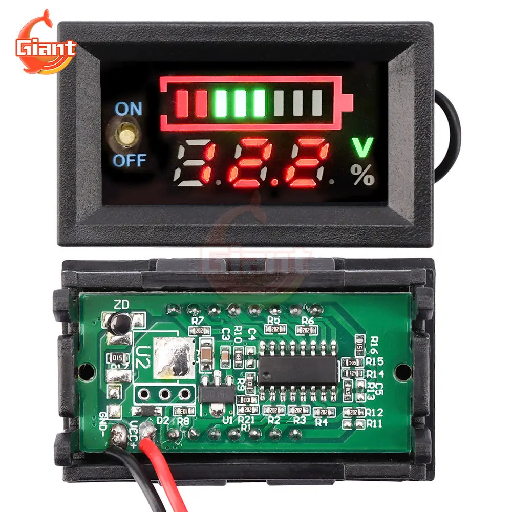 2S/3S/4S Digital Voltmeter Lithium Battery Capacity Indicator Voltage Tester Electricity Meter Battery Charge Level Indicator image 3