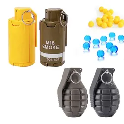 Playful bag Outdoor Sport M18 M26 Toy Grenade Plastic Model Soft Bullet Children CS Game Water Gel Ball Toy Accessories QG522