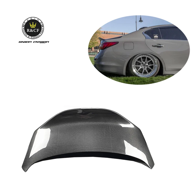 

CLS Style Carbon Fiber Rear Duckbill Boot Trunk Body Parts for Infiniti Q50 Q50L 4-Door 14-17