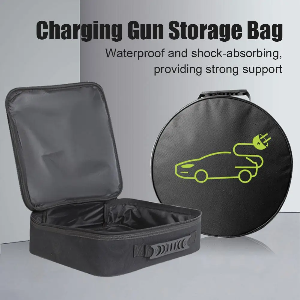 Batteria per auto elettrica Jumper Cable storage Bag impermeabile EV car ricaricabile Gun Storage Organizer per cavi di ricarica