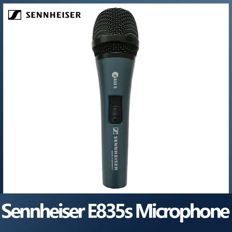 Original Sennheiser E835s Stage Wired Microphone Karaoke Handheld Megaphone Public Transmitter Recording Portable