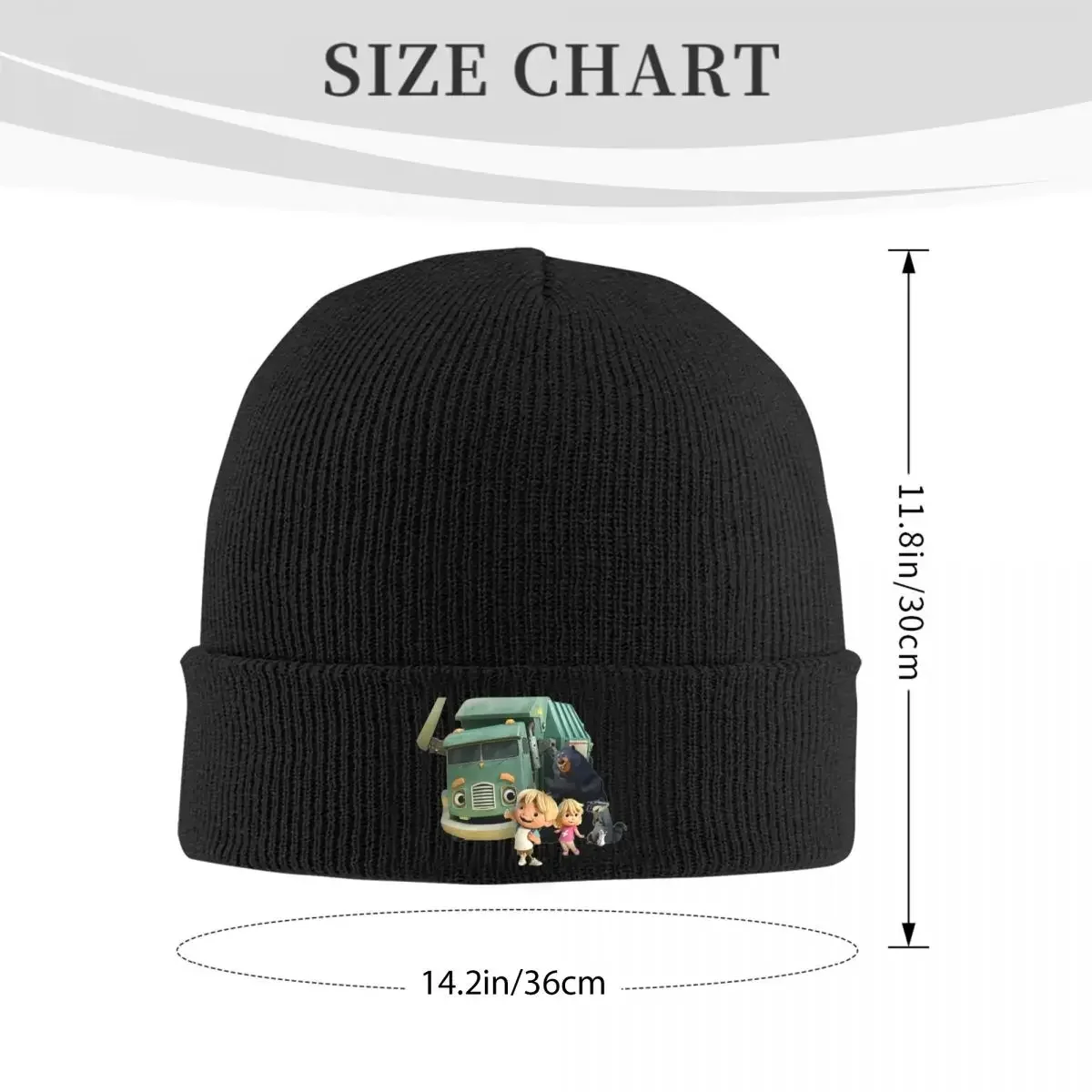 Trash Truck Netflix Warm Knitted Cap Hip Hop Bonnet Hat Autumn Winter Outdoor Beanies Hats for Unisex Adult