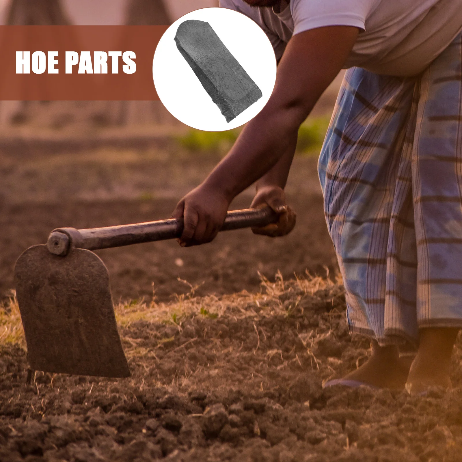 

4Pcs Hoe Head Fixer Durable Iron Garden Hoe Wedges Replacement Parts Professional Gardening Tool Accessories Puller Accessories