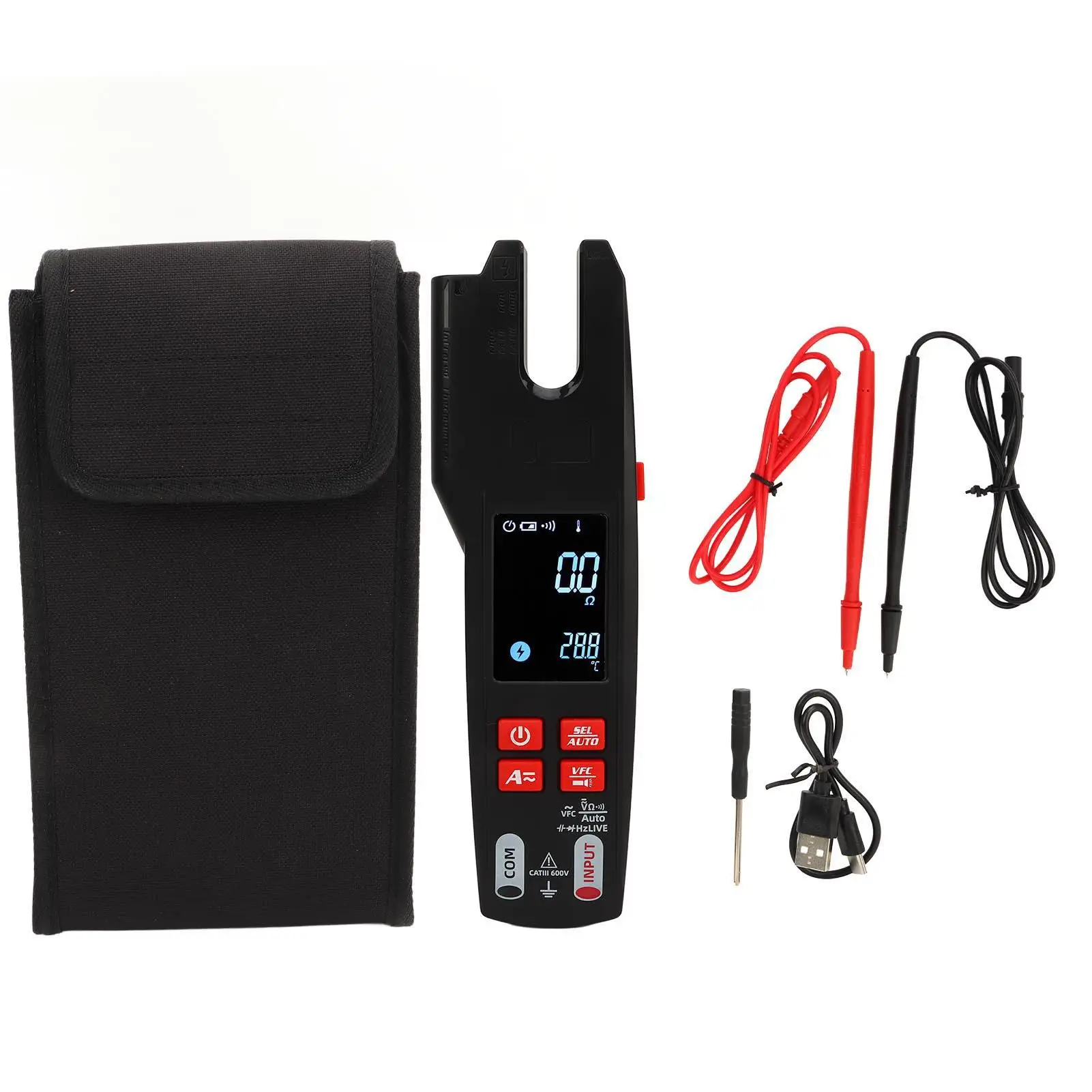 

High Accuracy DC AC Clamp Meter with Digital Color Screen & VFC Function - Versatile Multimeter for Precise Measurements