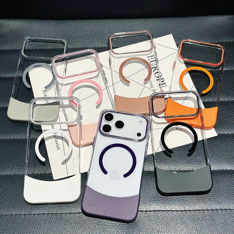 

Clear Case for iPhone 16 Pro Max, Crystal Clear Slim Protective Cover, Magnetic Charging Compatible, Shock-Absorbing Corners