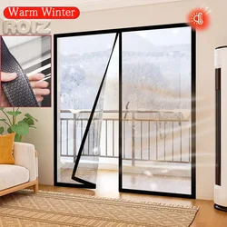 Magnetic transparent air conditioning door curtain, anti air conditioning home kitchen anti oil smoke plastic partition curtain