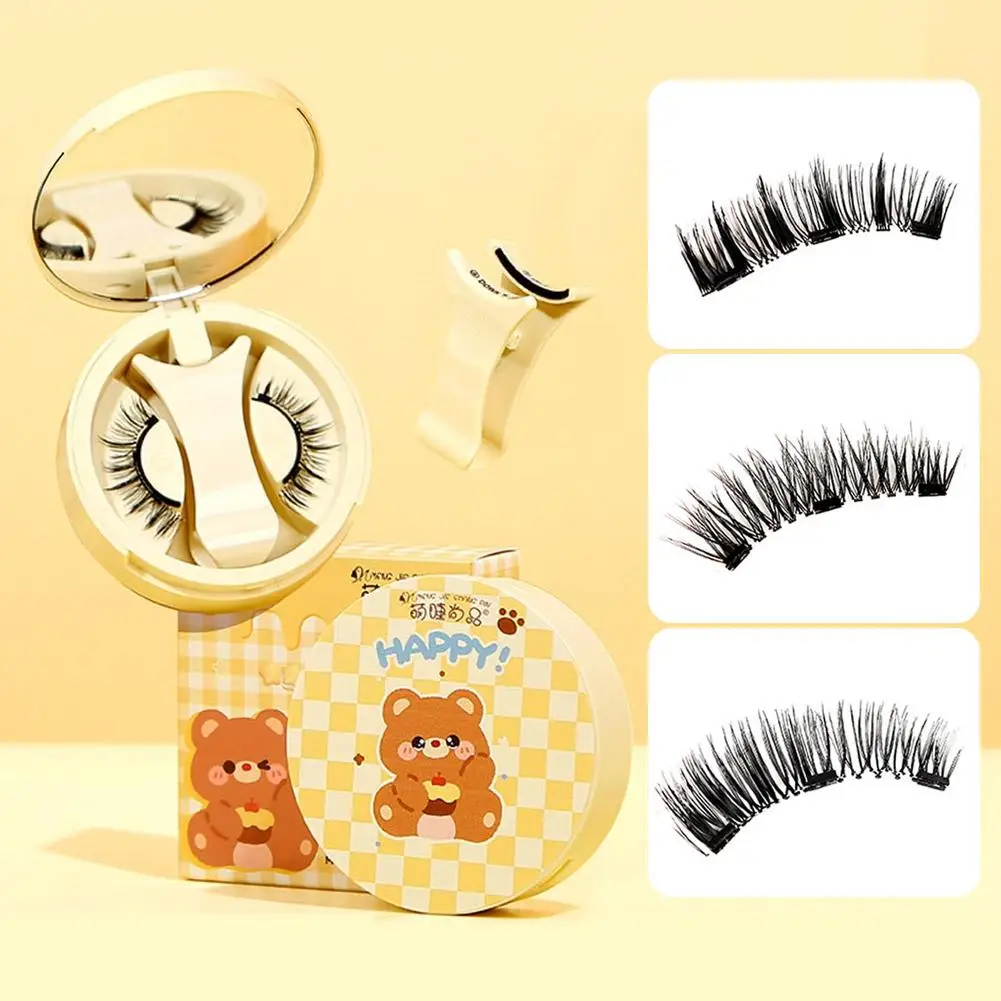 Faux-cils sans colle, segmentés, à grappe unique, aspect flurry, maquillage durable, Extension naturelle, R8A9