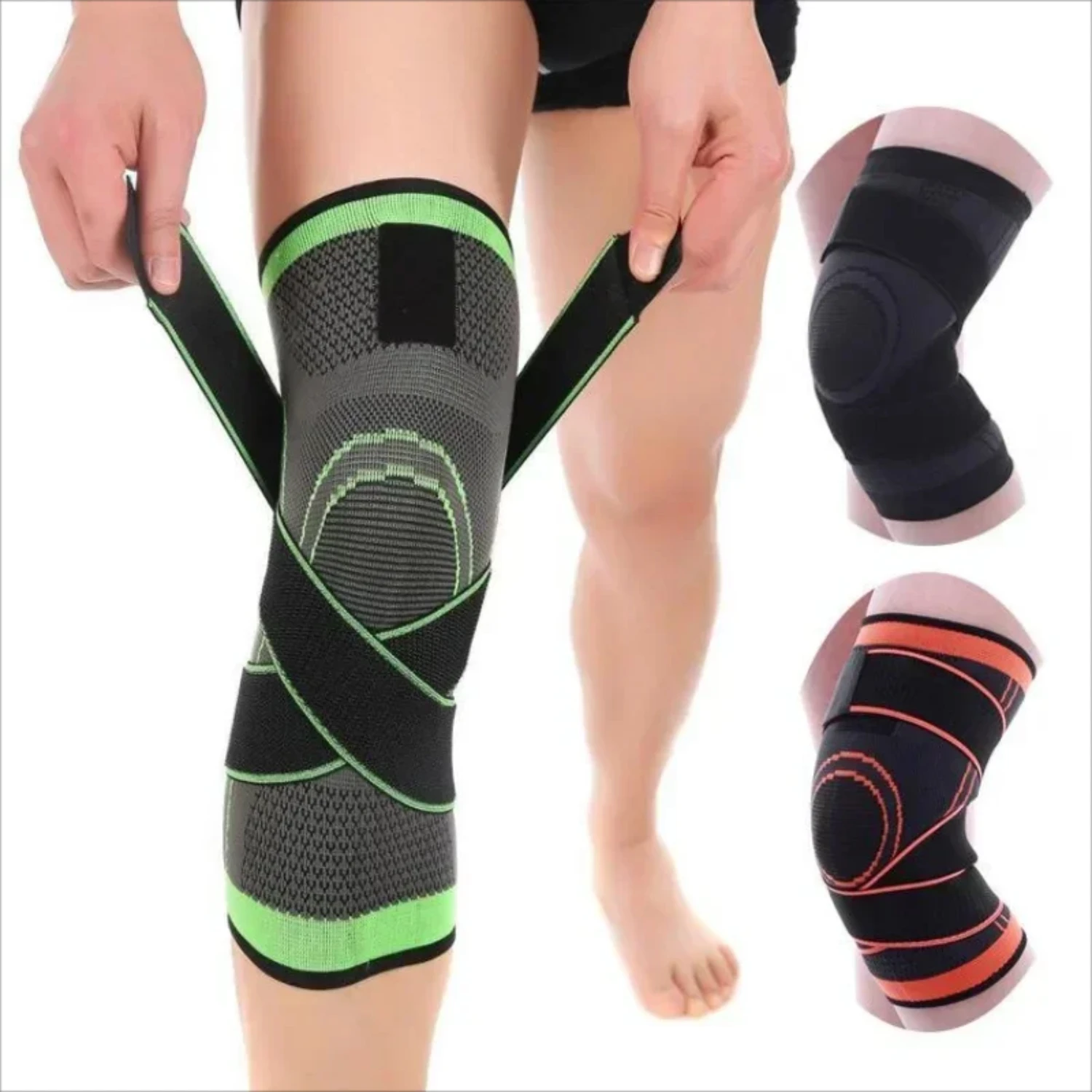 Sports Fitness Knee Pads Comfortable Support Bandage Braces Elastic Nylon Sport Compression Sleeve Basketball high elasticity