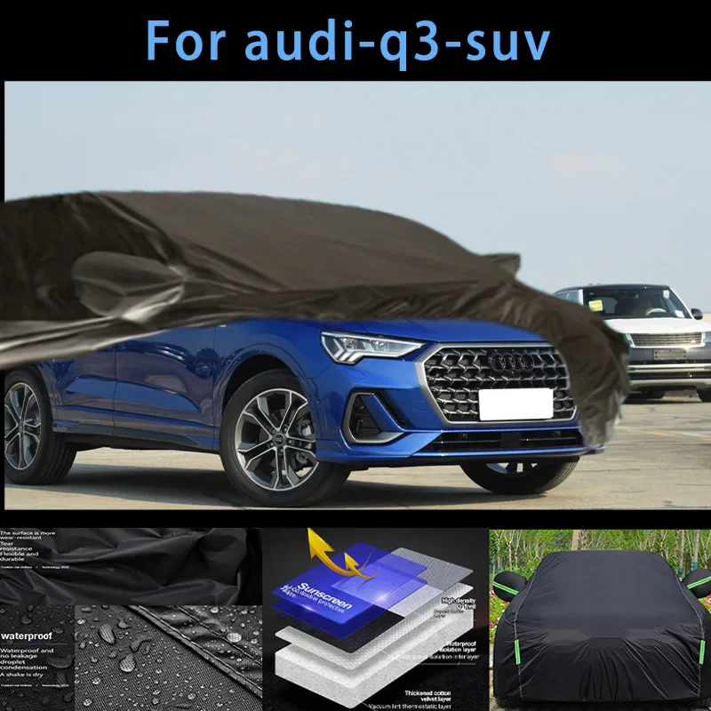 

For audi-q3-suv Outdoor Protection Full Car Covers Snow Cover Sunshade Waterproof Dustproof Exterior Car accessories