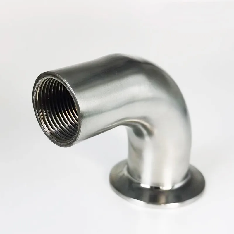 

1/2''- 2'' (DN15/DN20/DN25/DN32/DN40DN50) BSP Male Threaded Pipe Fitting 45/90 Degree Elbow 1.5'' Tri Clamp 50.5mm Ferrule