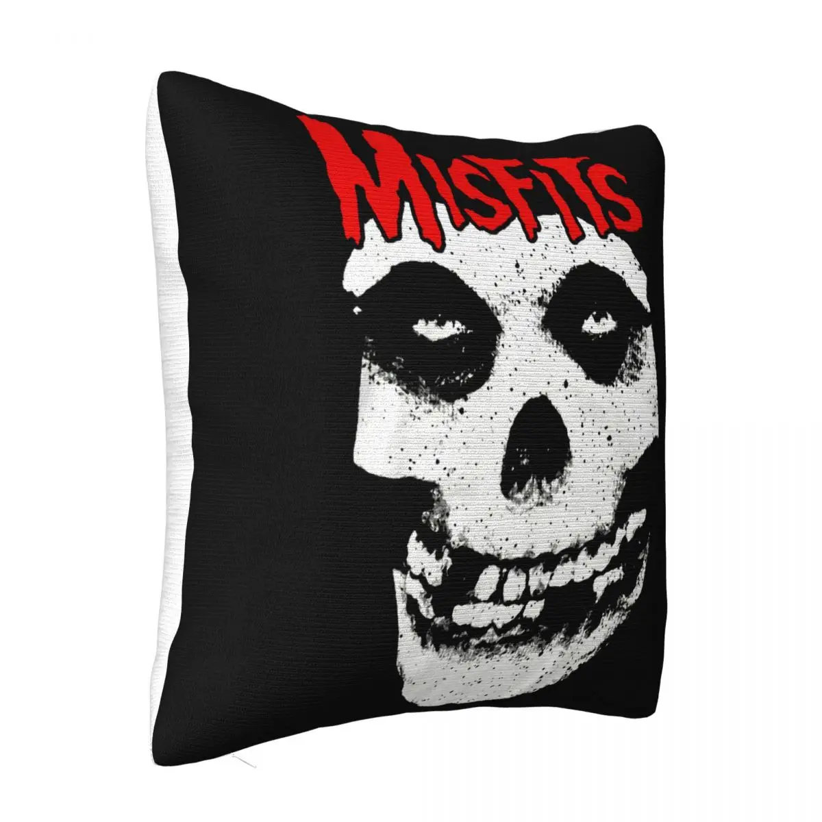 Misfits Red Logo Swea Mens Licensed Rock N Roll Music Skull Swea Ne Steampunk Pillow Case