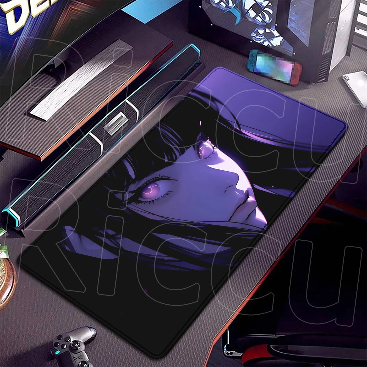 Non-Slip Rubber Mousepad Cool Anime Girl HD Printing Mousepads E-Sports Setup Office Decor Accessory Professional Game Mause Pad