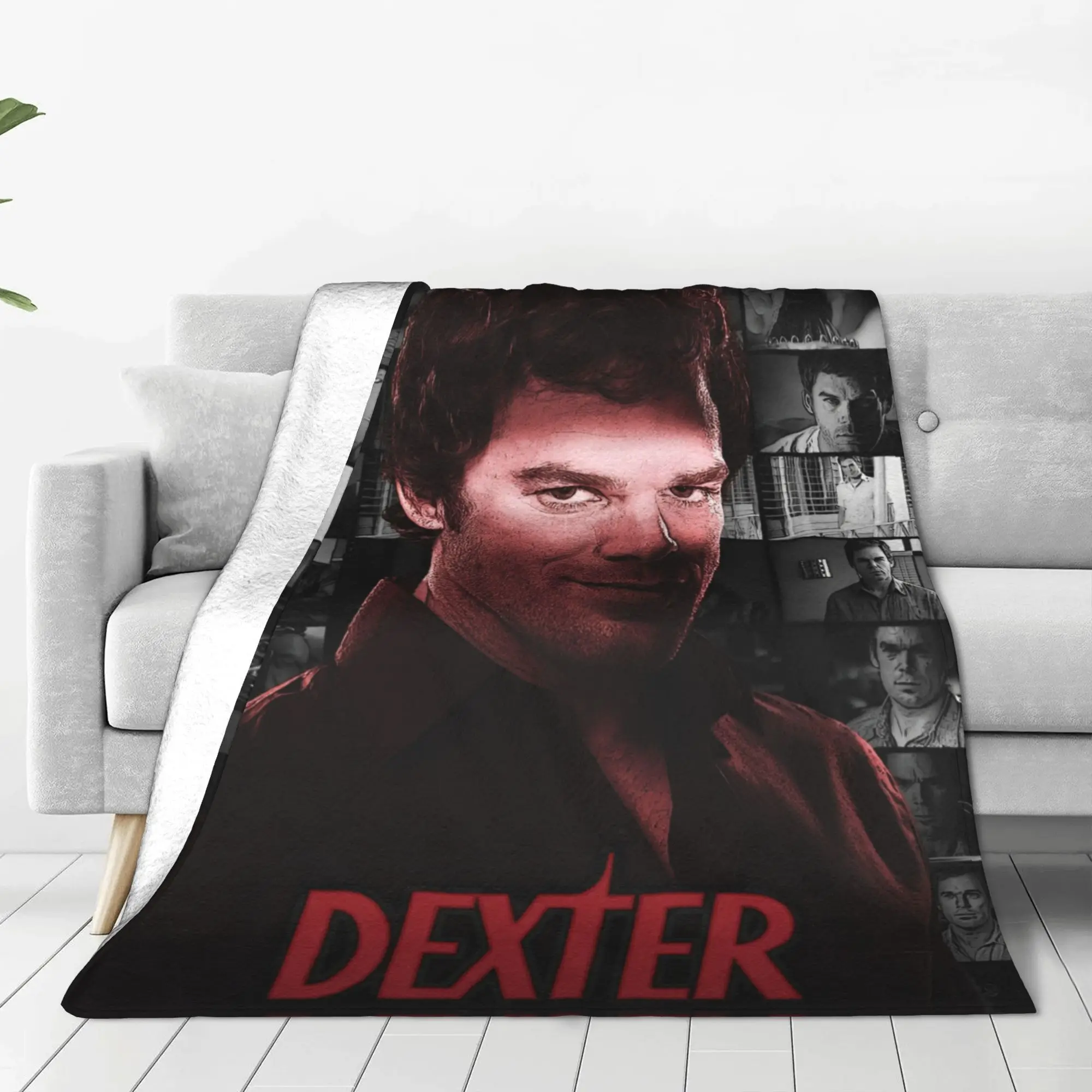 Dexter Morgan The Avenging Angel Returns Blanket Cover  Flannel Throw Blanket Airplane Travel Personalised Soft Warm Bedspreads