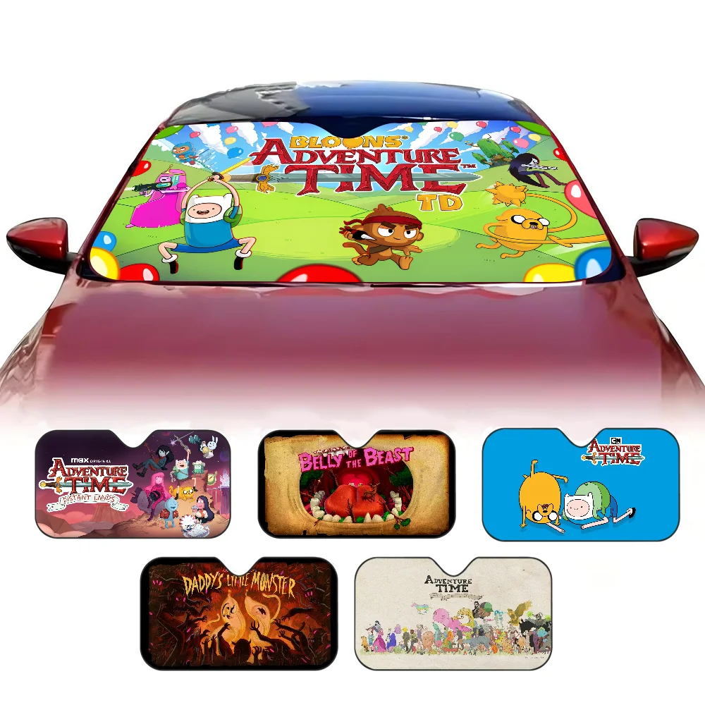 

A-Adventures T-Time Car Solar Protection Heated Windshield Sunshade Car Window Windscreen Cover Sun Shade Auto Sun Visor