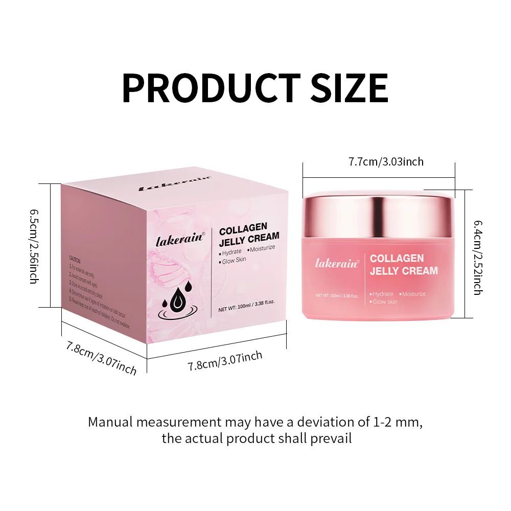 Collagen Jelly Cream- Niacinamide & Freeze-Dried Hydrolyzed Collagen - Boosts skin\'s barrier hydration and gives 24h Glow & Lift