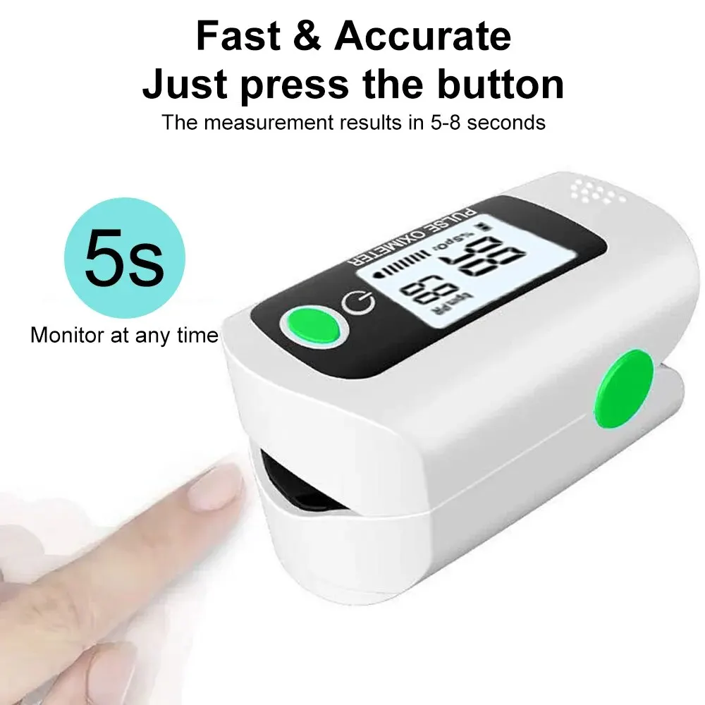 Portable Oximeter Mini Handheld Fingertip Digital Pulse Blood Oxygen Saturation Tester OLED Display Pulse Rate Medical Monitor