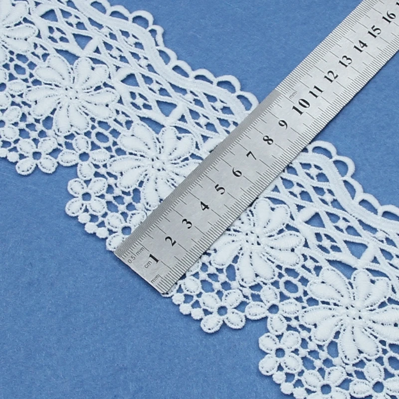 Water-soluble Embroidery Lace TrimWhite Hollow Clothing Curtain Lace Accessories