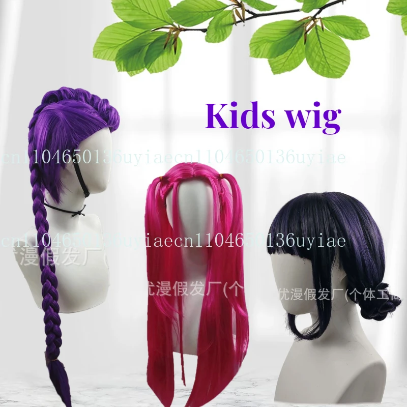 

Film k-pop chasseurs Zoey Rumi Mira Cosplay Halloween femmes rose violet noir fibre synthétique perruque résistant à la chaleur