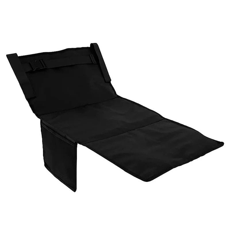 

Portable Airplane Travel Footrest With Side Pockets For Leg Rest Airplane Cushion Extender For Kids