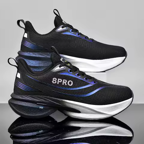 Speciality Carbon Plate Sports Running Shoes Marathon Air Cushion Men Breathable Lightweight Women Comfortable Nonskid Sneakers