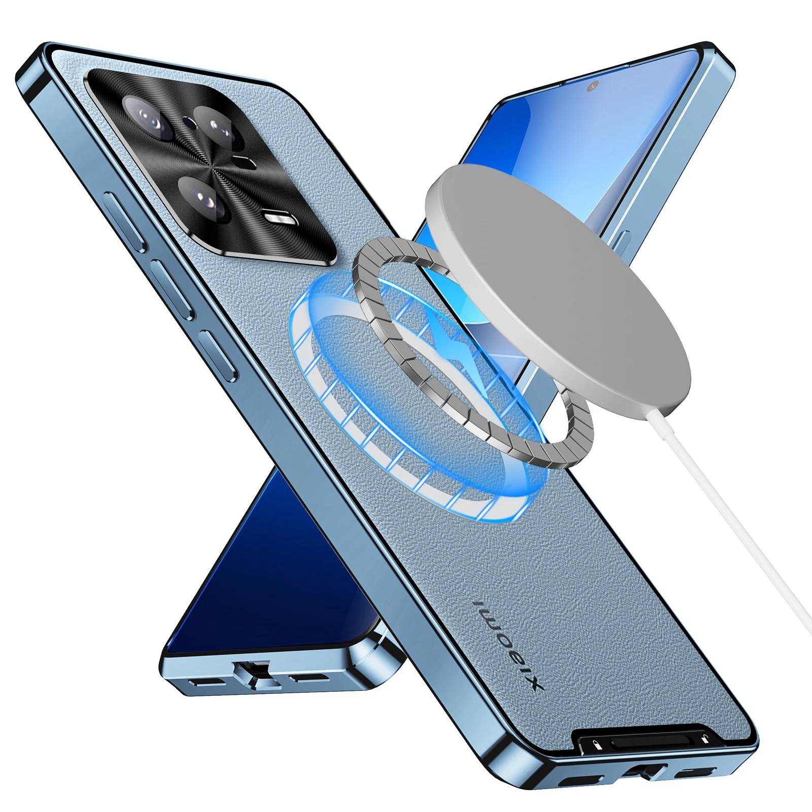 For Xiaomi 13 Pro Magsafe Case Magnetic Wireless Charging Cover Camera Lens Protection for Xiaomi 13 Metal Shell Hard Back Case