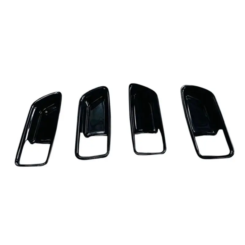 AB46-Car Black Interior Door Handle Bowl Panel Decoration Cover Trim For Toyota Corolla Cross 2021 2022 RHD Handle Trim Accessor