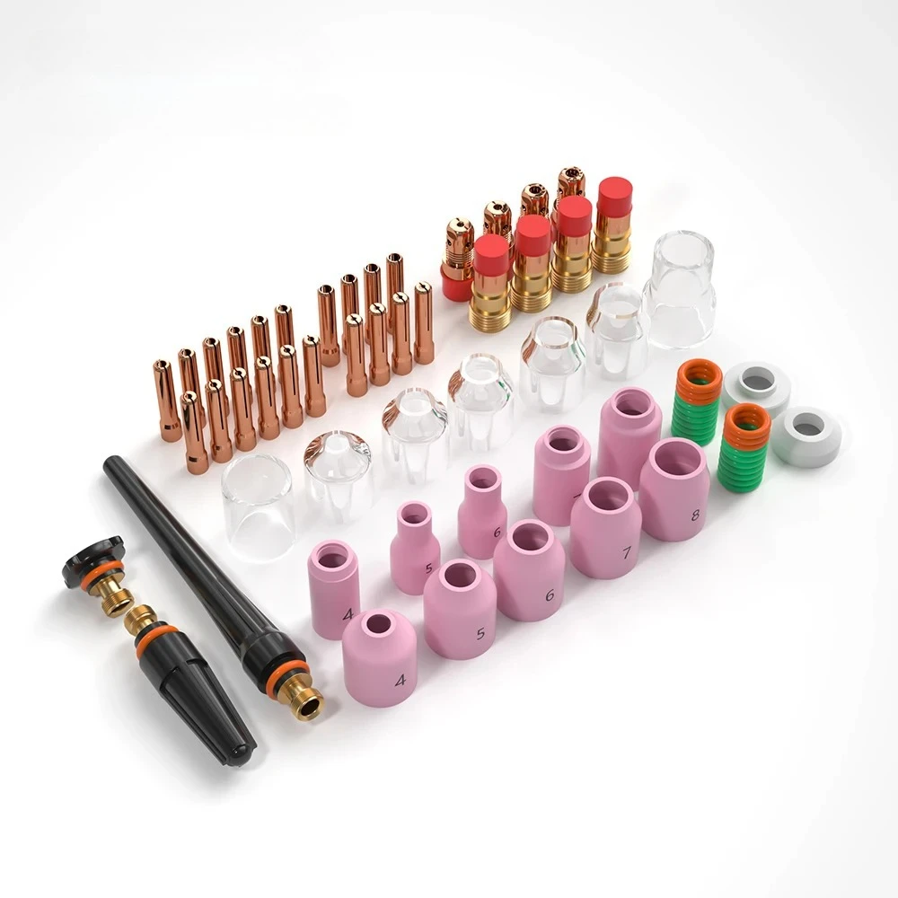ANDELI 68PCS TIG Welding Torch Stubby Gas Lens for WP-17/18/26 Pyrex Glass Cup Kit Durable Practical GTAW Welder Accessories 3