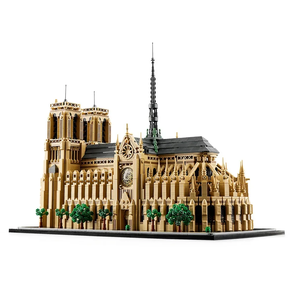 Kit de modèle rwNotre-Dame de Paris, ensemble de blocs de construction à collectionner pour adultes, cadeau d'urgence pour les amoureux de l'histoire, 21061