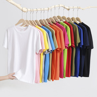 Pure Colour Cotton T-shirt, 20 Colors Multiple Sizes S To 3XL 4XL Oversized Shirt, Y2k Casual Vintage Surf For Women Men's Tops