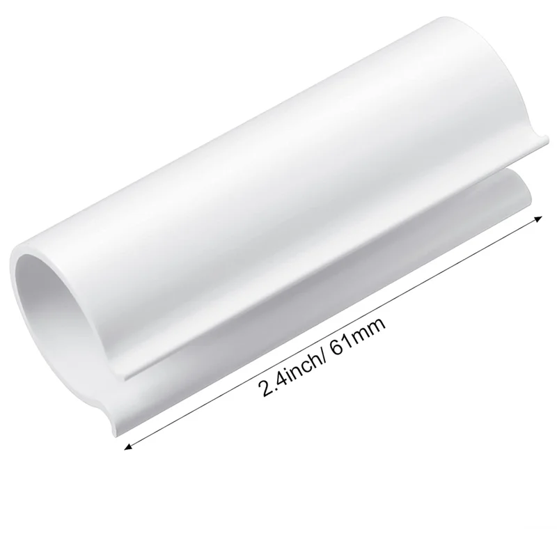 A44F-32 Stück Schnappklemme für PVC-Rohrbücher, Reihenabdeckungen, Poolabdeckungsclips, Unterstände, Vogelschutz (für 1/2 Zoll PVC-Rohr)