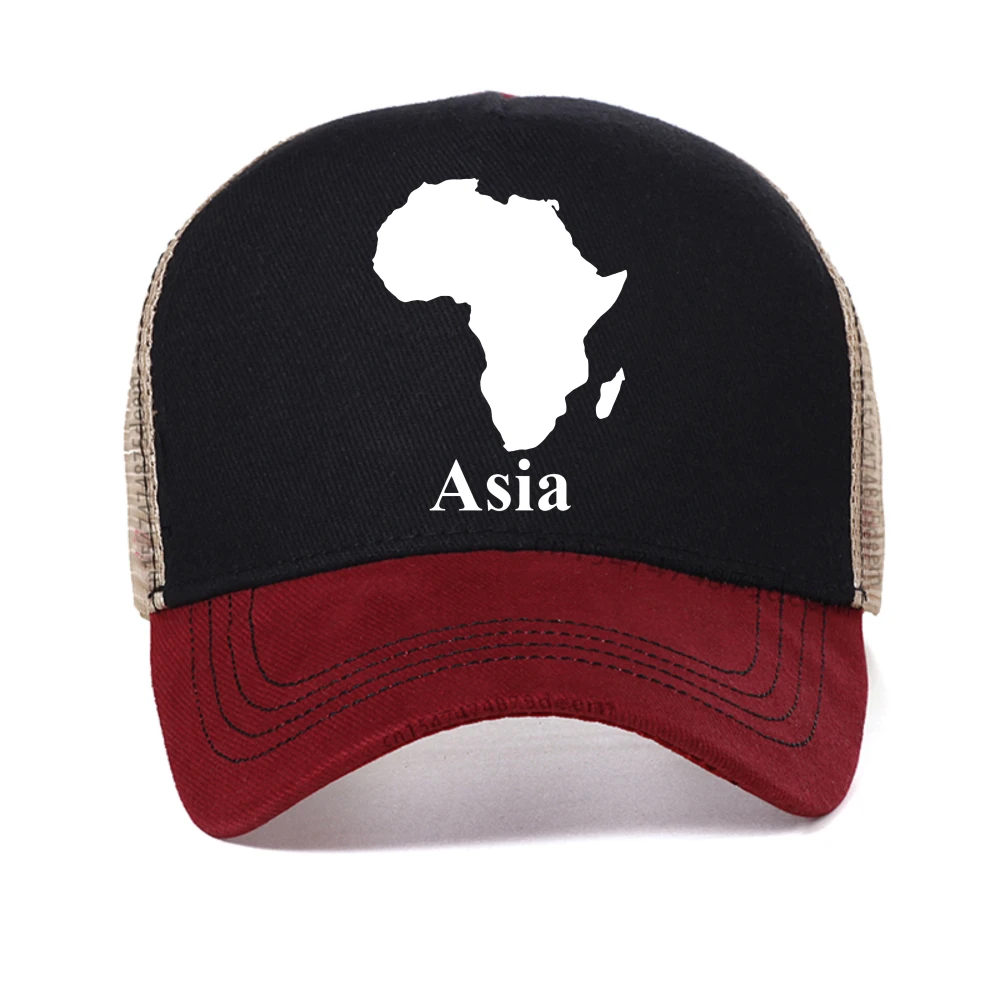 

Africa Map Men Baseball Cap man summer fashion adjustable hip hop cap Women's mesh trucker cap caps a for man