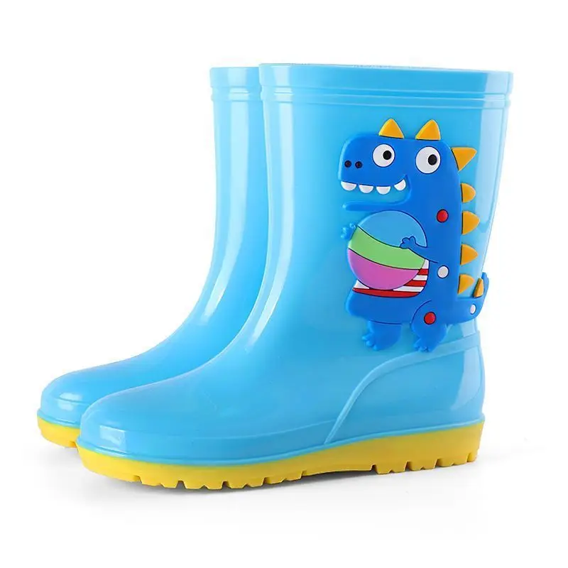 Waterproof Kids Rain Boots Non Slip Cartoon Pattern for Boys Girls Age 1 18 Cute PVC Rubber Outdoor Shoes