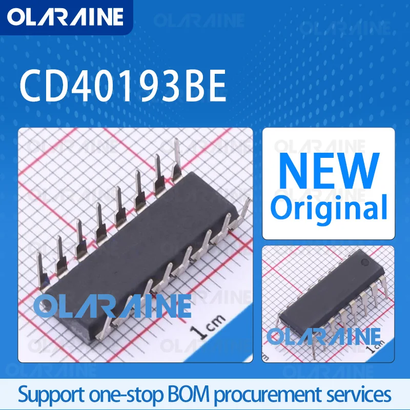 

5/10/100Pcs CD40193BE PDIP-16 original 100% New ic chip Counter ICs 4 bit Voltage 18 V