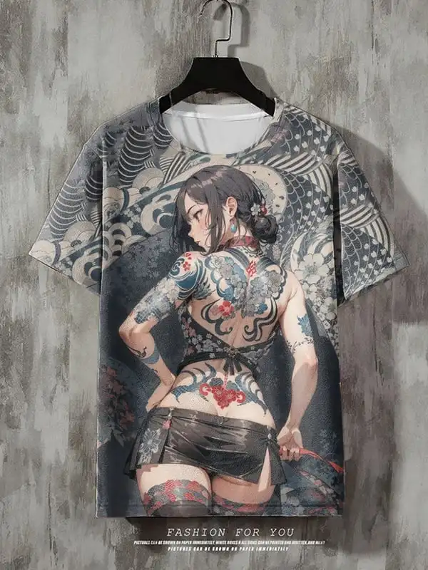 

Летняя мужская мода с принтом аниме, повседневные футболки с короткими рукавами, уличная трендовая мужская одежда, футболка в стиле хип-хоп, быстросохнущая одежда больших размеров