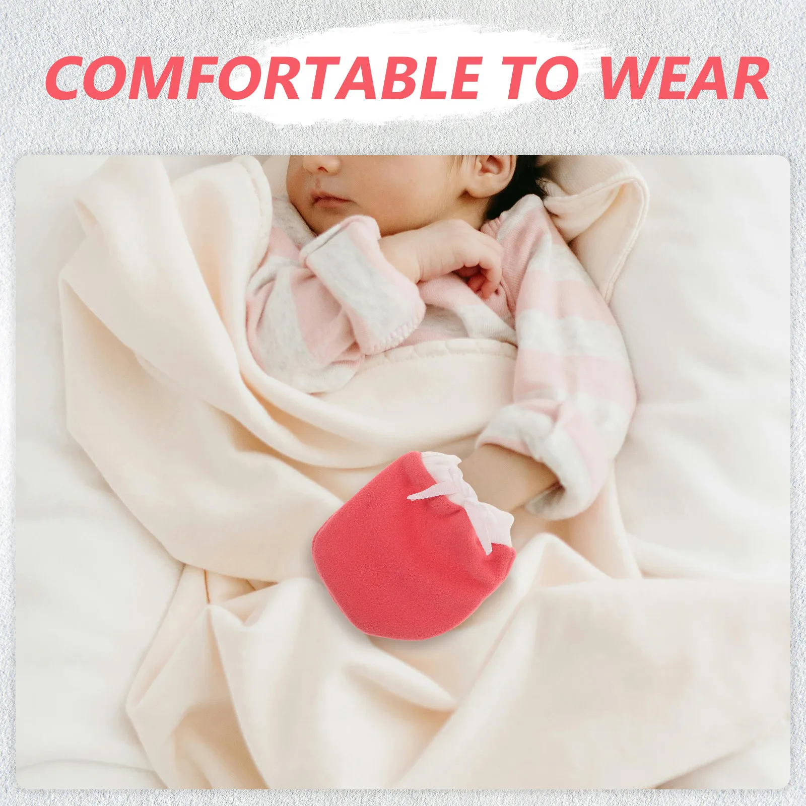 

4Pcs Baby Fleece-Lined Mittens for Newborn Girls Boys Soft Warm Infant Hand Protectors Anti-Scratch Winter Sleeping Essentials