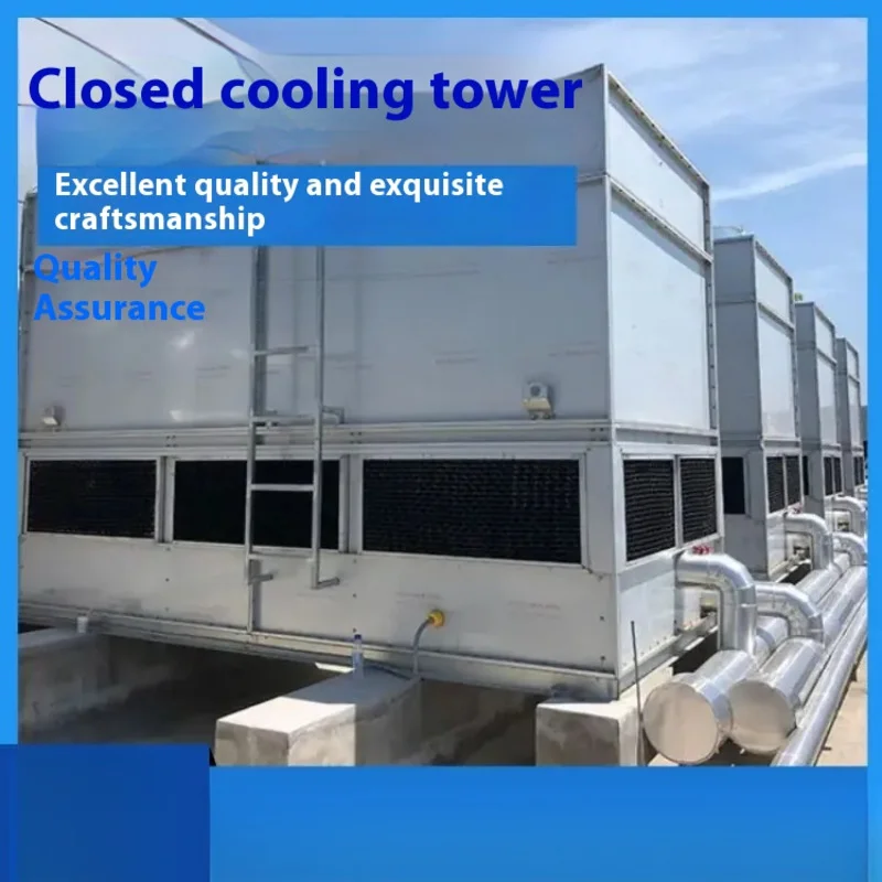 Temperatura ambiente flusso incrociato quadrato tipo chiuso Torre di raffreddamento completamente chiusa Risparmio energetico e risparmio idrico Torre di raffreddamento chiusa