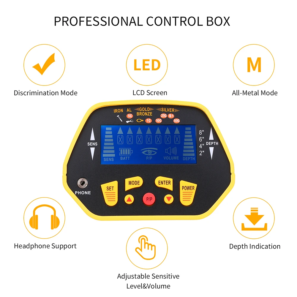 New Arrival GC1028 Underground Treasure Hunting Gold Metal Detector for Sale