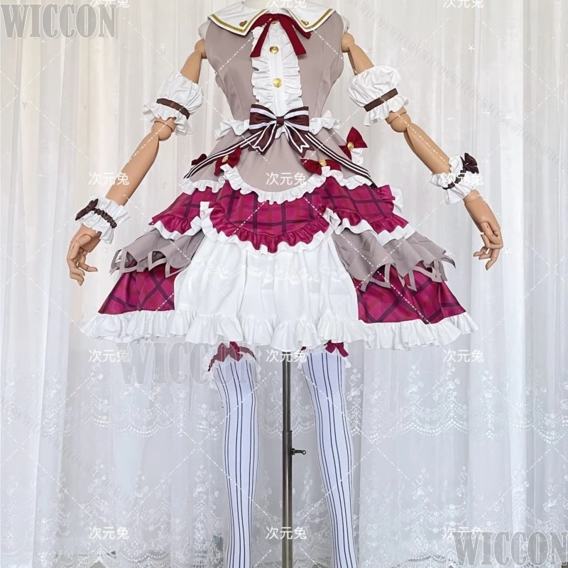 Project Sekai Otori Emu Cute Bow Girl Valentine's Day Cosplay Set Anime Outfit High Quality Sumire Custom Made kawaii lolita cos view 3