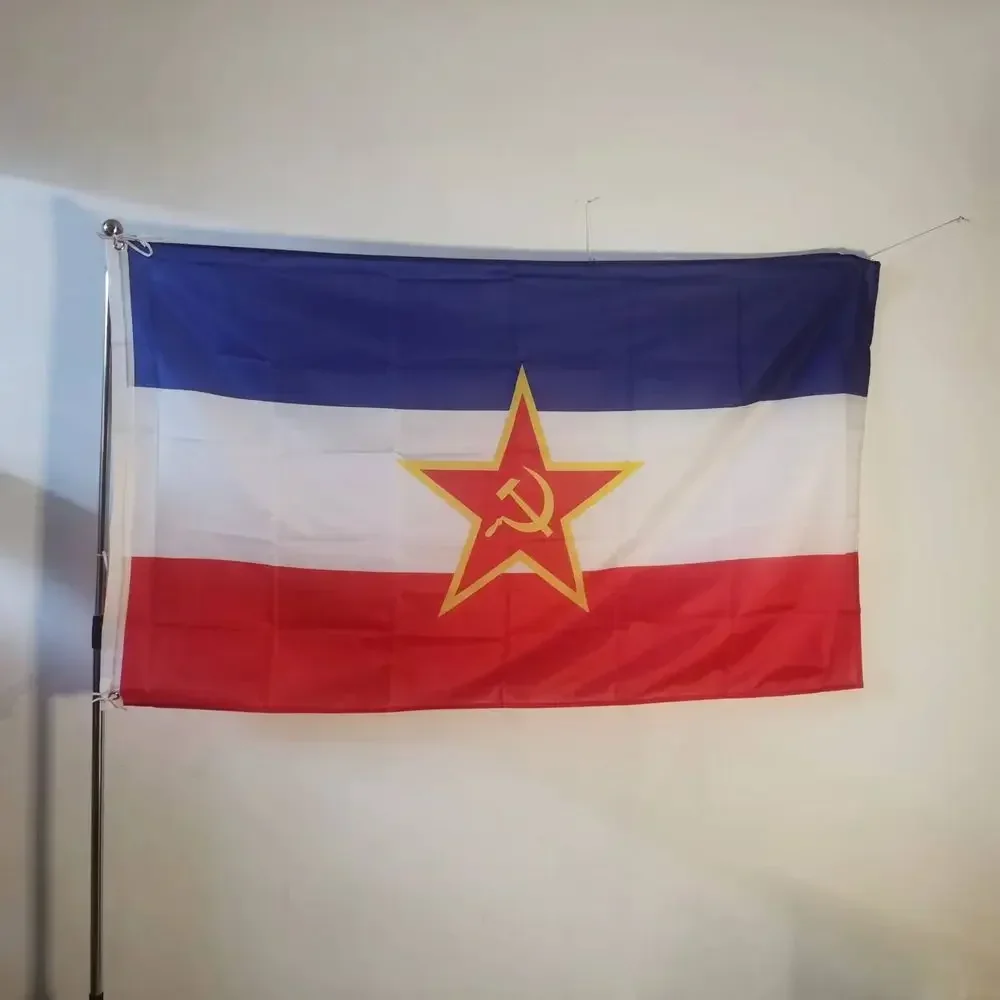 Yugoslavia Flag With Gift Hobby Banner For Decoration 90x150cm Polyester