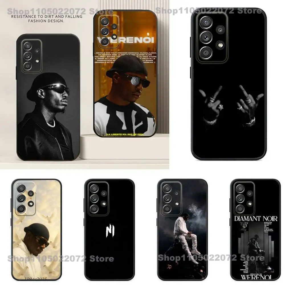 

Diamant Noir W-Werenoi Phone Case For Samsung S24,21,22,23,30,Ultra,20,Plus,Note,10,9,Black soft silicone case