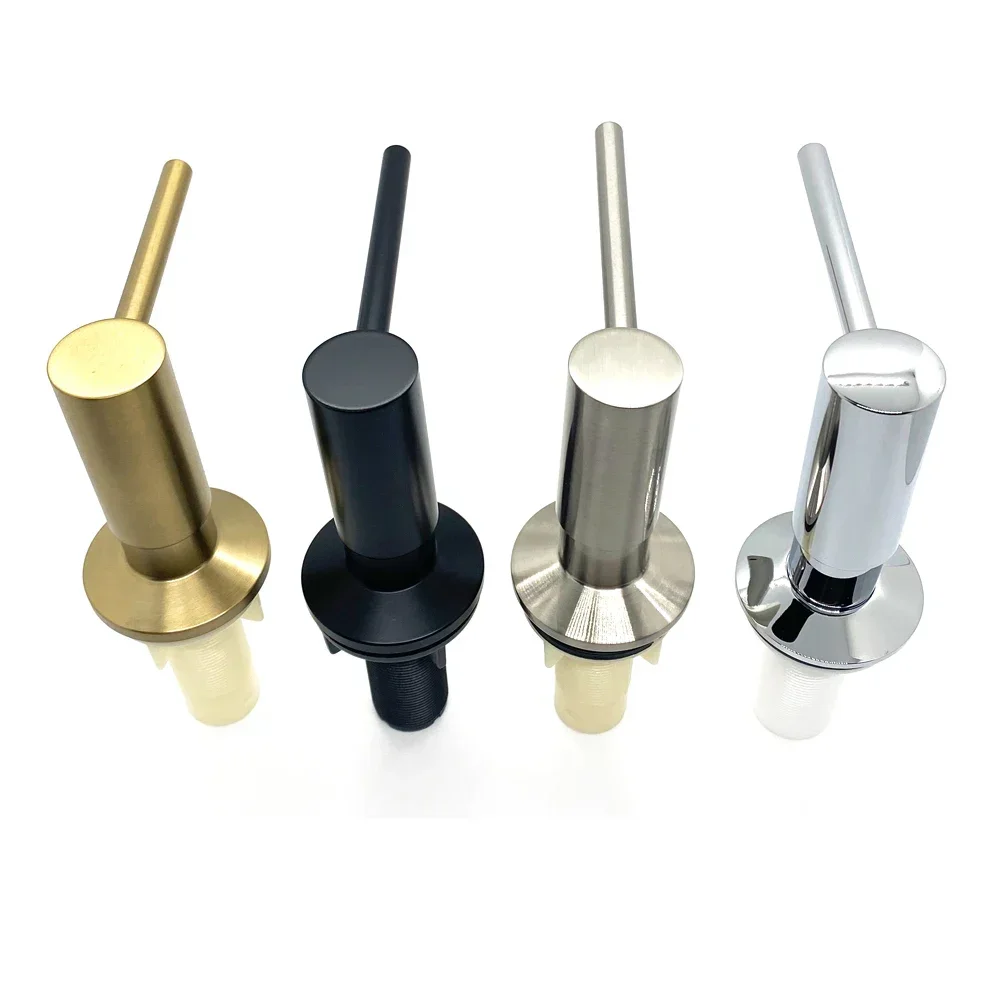 황동 내장 주방 실리콘 비누 익스텐션 거치대 튜브 펌프, 1 계량기 세제 세척 접시 디펜서 키트, 싱크 헤드 액체 로션 